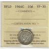 Image 1 : Nfld 1944c 10¢ ICCS VF30.