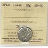 Image 1 : Nfld 1944c 10¢ ICCS AU50.