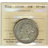Image 1 : Nfld 1876H 50¢ ICCS EF40.