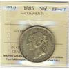 Image 1 : Nfld 1885 50¢ ICCS EF40.