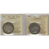 Image 1 : 1894 & 1900 Nfld 50¢.  Lot of two coins both ICCS grade
