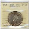 Image 1 : Nfld 1911 50¢ ICS EF40,