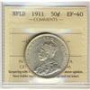 Image 1 : Nfld 1911 50¢ ICS EF40,