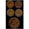 Image 1 : Lot of 5 medals, LUDOVICUS MAGNUSREX CHRISTIANISSIMUS.