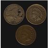 Image 1 : 1857, 1859 and 1873 US 1¢.  Fine to VF