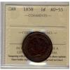 Image 1 : 1858 1¢ ICCS AU55.  Attractive and remaining lustre.
