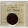 Image 1 : 1891 1¢ SDSL,  Obv 2 ICCS VF-30