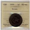 Image 1 : 1899 1¢ ICCS MS60BN.