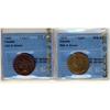 Image 1 : 1900 and 1913 1¢ both CCCS MS-63 RB, two nice lustrous