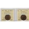 Image 1 : 1902 and 1904 1¢, both ICCS graded MS-63RB.  Both piece