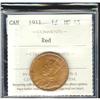 Image 1 : 1911 1¢ ICCS MS65 Red.  Exceptionally clean fields with