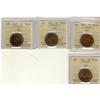 Image 1 : 1915, 1916, 1917, 1918 1¢, al four coins are ICCS MS-63