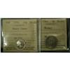 Image 1 : Lot of 3 ICCS graded coins, includes 1917 5¢ AU58, 1923
