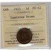 Image 1 : 1925 1¢ ICCS MS62.  Key date designated as Lustrous bro