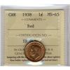 Image 1 : 1938 1¢ ICCS MS65RD.