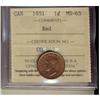 Image 1 : 1951 1¢ ICCS MS63RD.  Lot of 6 coins all full Red.