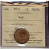 Image 1 : 1951 1¢ ICCS MS64RD.  Lot of 5 coins all full Red.