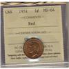 Image 1 : 1951 1¢ ICCS MS64RD.  Lot of 5 coins all full Red.