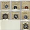 Image 1 : Lot of 7 ICCS graded PL64 coins, includes, 1964 1¢ Red