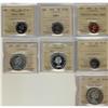 Image 1 : Lot of 7 ICCS graded PL65 coins, includes, 1964 1¢ Red