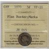 Image 1 : 1870  5¢ FB ICCS VF-20 marks.