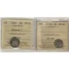 Image 1 : 1872H 5¢ EF40 & 1880H 10¢ Obv 1 VF20.  Lot of two coins