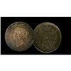 Image 1 : 1891 obv2 5¢ ICCS MS-64, intense autumn shades over ful