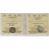 Image 1 : 1900 Oval 0 & 1904 5¢.  Lot of 2 coins  both ICCS AU58.