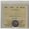 Image 1 : 1901 5¢ ICCS MS64 Nice tone over full luster.  Excellen