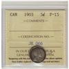 Image 1 : 1903  5¢ ICCS F-15