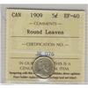 Image 1 : 1909  5¢ RL  ICCS EF-40