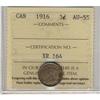 Image 1 : 1916 5¢ ICCS AU55.