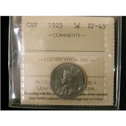 1925 5¢ ICCS EF-45, another nice and problem free examp