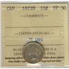 Image 1 : 1872H 10¢ ICCS VF-30