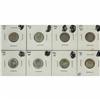 Image 1 : 1913 to 1942 10¢. Lot of 8 coins G to BU.  1913 BL 10¢
