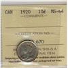 Image 1 : 1920 10¢ ICCS MS64