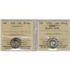 Image 1 : 1939 10¢.  Lot of 2 coins including 1939 Dbl 1939 MS62