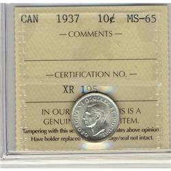 1943 10¢ ICCS MS64.