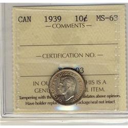 1952 10¢ ICCS MS65.