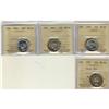 Image 1 : Lot of 4 ICCS graded MS-64 25¢; 1946, 1947, 1949, 1953