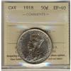 Image 1 : 1918 50¢ ICCS EF40.