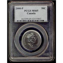 2000P 50¢ PCGS MS65.  Extremely popular and Rare.  This