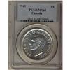 Image 1 : 1945 $1 PCGS MS-63, brilliant with full luster. Key dat