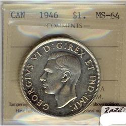 1946 $1 ICCS MS64.  An underrated date in MS conditions