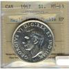 Image 1 : 1947 $1 ML, Dbl HP ICCS MS63.  Brilliant white in colou