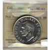 Image 1 : 1947 $1 Ptd Quad Punch ICCS MS63.  Full white example.
