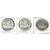 Image 1 : 1949 & 1957 $1.  Lot of 3 coins, includes, 1949(1) and