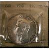 Image 1 : 1950  CH-1950 REV-007 $1 ICCS MS-66 Lightly toned with