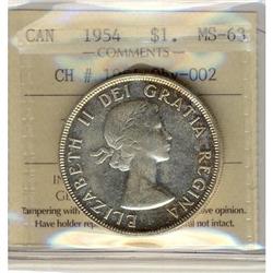 1954 $1 CH#1954 Obv-002 ICCS MS63.