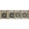 Image 1 : 1958 $1 ICCS PL65.  Lot of 4 coins all same grade, one